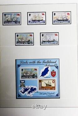 Isle of Man MNH Stamp Collection in Linder Album