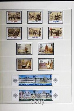 Isle of Man MNH Stamp Collection in Linder Album