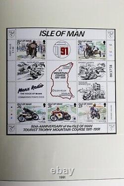 Isle of Man MNH Stamp Collection in Linder Album