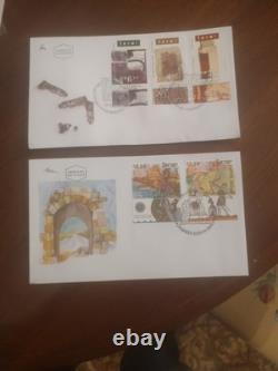 Israel COLOSSAL 1300+ First Day/Covers 1954 Fwd In 12 Lindner Hingeless Albums