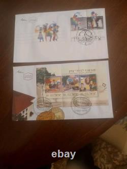 Israel COLOSSAL 1300+ First Day/Covers 1954 Fwd In 12 Lindner Hingeless Albums
