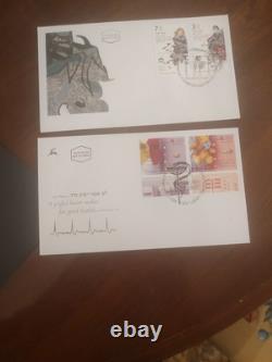 Israel COLOSSAL 1300+ First Day/Covers 1954 Fwd In 12 Lindner Hingeless Albums