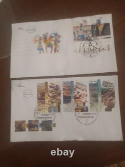 Israel COLOSSAL 1300+ First Day/Covers 1954 Fwd In 12 Lindner Hingeless Albums