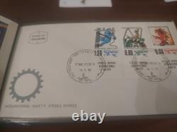 Israel COLOSSAL 1300+ First Day/Covers 1954 Fwd In 12 Lindner Hingeless Albums