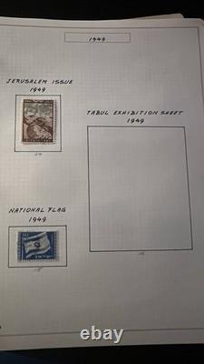 Israel Stamp Collection 1948-1951 Early State Issues Album 67 Pages