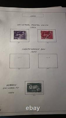 Israel Stamp Collection 1948-1951 Early State Issues Album 67 Pages