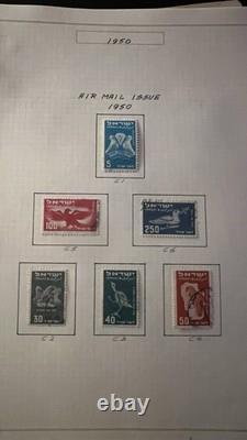 Israel Stamp Collection 1948-1951 Early State Issues Album 67 Pages