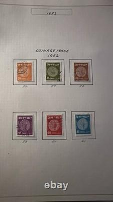 Israel Stamp Collection 1948-1951 Early State Issues Album 67 Pages