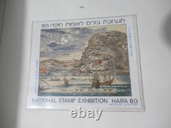 Israel Stamp Collection Album 1960s-1980s MNH Mint Sheets Tabs Souvenir Sheets