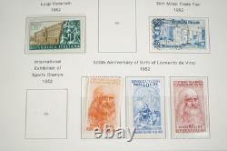 Italy 1950-1999 Collection Of 1,500+ Stamps Mint & Used In Album On Pages