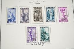 Italy 1950-1999 Collection Of 1,500+ Stamps Mint & Used In Album On Pages