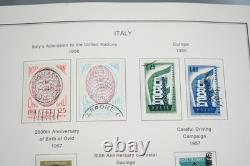 Italy 1950-1999 Collection Of 1,500+ Stamps Mint & Used In Album On Pages