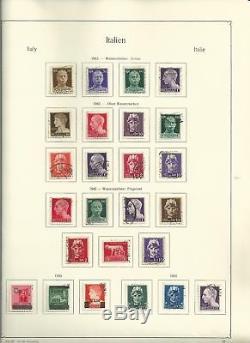 Italy Collection 1944-1995 in Kabe Album & Binder, 150 Pages Loaded Stamps