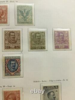 Italy Regno Extended Collection on Album pages Part 2 1901-1910 cv 6300$