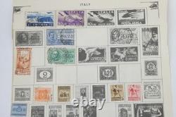 Italy Stamp Collection 1860s-1950s Kingdom & Republic Issues on Album Pages