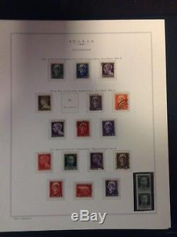 Italy & States Stamps Collection 1850-1954 & 1978-87 in Marini Hingless Album