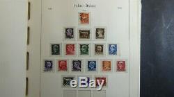 Italy thick stamp collection in Lighthouse hingeless album with 1150 stamps to'76