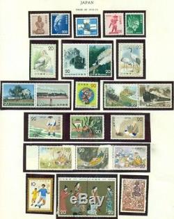 JAPAN COLLECTION 1872-1985, in Minkus album, mint NH/LH, Scott $4,019.00