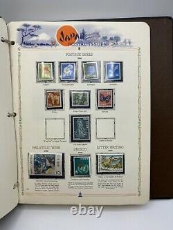 JAPAN White Ace Album 1955-1972, 98% populated with 614 MNH stamps + addnl pages