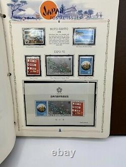JAPAN White Ace Album 1955-1972, 98% populated with 614 MNH stamps + addnl pages