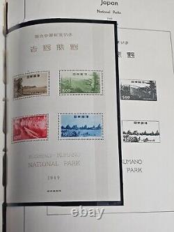 Japan Stamp Collection Mint LH & NH in Lighthouse Album