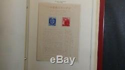 Japan stamp collection in Minkus album with est. 800 stamps