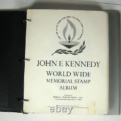 John F Kennedy Stamp Memorial Collection 3 Volume World Wide Slipcase Minkus