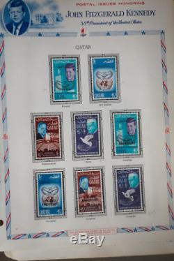 Kennedy JFK UAE & South American Stamps NH Collection Scarce in Album