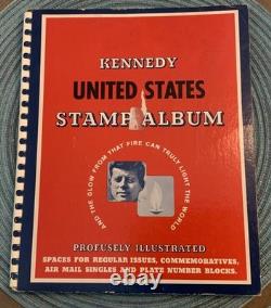 Kennedy United States Stamp Album 1964 Over 170 Stamps 1908 And Up