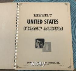 Kennedy United States Stamp Album 1964 Over 170 Stamps 1908 And Up