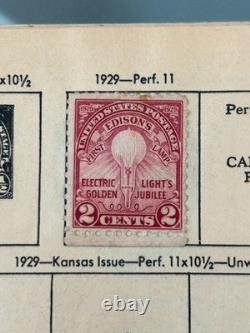 Kennedy United States Stamp Album 1964 Over 170 Stamps 1908 And Up