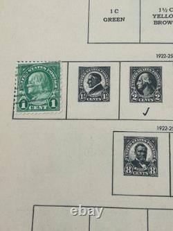 Kennedy United States Stamp Album 1964 Over 170 Stamps 1908 And Up