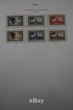 LAOS MNH 1951-2008 3 Palo Albums Clean Specialised Premium Stamp Collection
