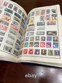 LOADED Vintage 1966 Ambassador World Stamp Album withThousands of Stamps, Harris