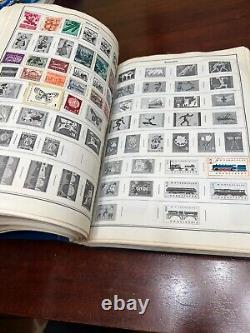 LOADED Vintage 1966 Ambassador World Stamp Album withThousands of Stamps, Harris