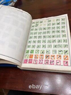 LOADED Vintage 1966 Ambassador World Stamp Album withThousands of Stamps, Harris