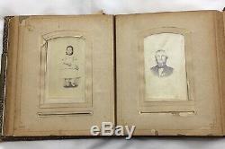 LOT 1800s Victorian Leather Photo Album1940s US Stamps Buffalo Nickel & 1906 V