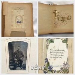 LOT 1800s Victorian Leather Photo Album1940s US Stamps Buffalo Nickel & 1906 V