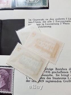LOT #48 EUROPE dt Autriche Belgique Pays Baltes collection timbres en 5 albums