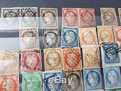 LOT #85 FRANCE giga collection timbres dont ceres en multiple en 12 albums Yvert