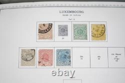 LUXEMBOURG 1870s-1970s COLLECTION OF 1,100+ STAMPS MINT & USED IN MINKUS ALBUM