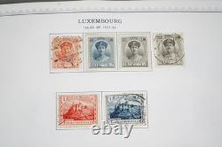 LUXEMBOURG 1870s-1970s COLLECTION OF 1,100+ STAMPS MINT & USED IN MINKUS ALBUM