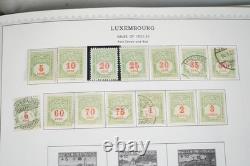 LUXEMBOURG 1870s-1970s COLLECTION OF 1,100+ STAMPS MINT & USED IN MINKUS ALBUM
