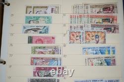 Laos Collection Of 525+ Stamps Mint & Used In Album On Stock Pages