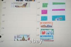 Laos Collection Of 525+ Stamps Mint & Used In Album On Stock Pages