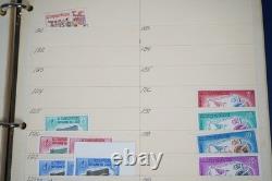 Laos Collection Of 525+ Stamps Mint & Used In Album On Stock Pages