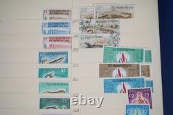 Laos Collection Of 525+ Stamps Mint & Used In Album On Stock Pages