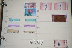 Laos Collection Of 525+ Stamps Mint & Used In Album On Stock Pages