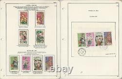 Laos Stamp Collection 1951-1965 in K-Line Album, 37 Pages, JFZ