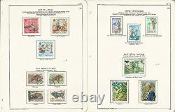 Laos Stamp Collection 1965-1972 in K-Line Album, 35 Pages, JFZ